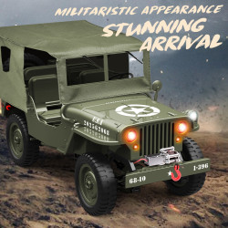 JJRC C8815 RTR 1/10 2.4Ghz 4WD Military RC Truck Large RC Car for Children