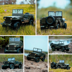 JJRC C8815 RTR 1/10 2.4Ghz 4WD Military RC Truck Large RC Car for Children