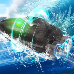 JJRC S18 2.4G Mini RC Boat RTR black