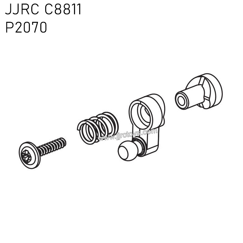JJRC C8811 RC CAR Parts Servo Saver Assembly P2070 JJRC C8811 RC CAR Parts Servo Saver Assembly P2070