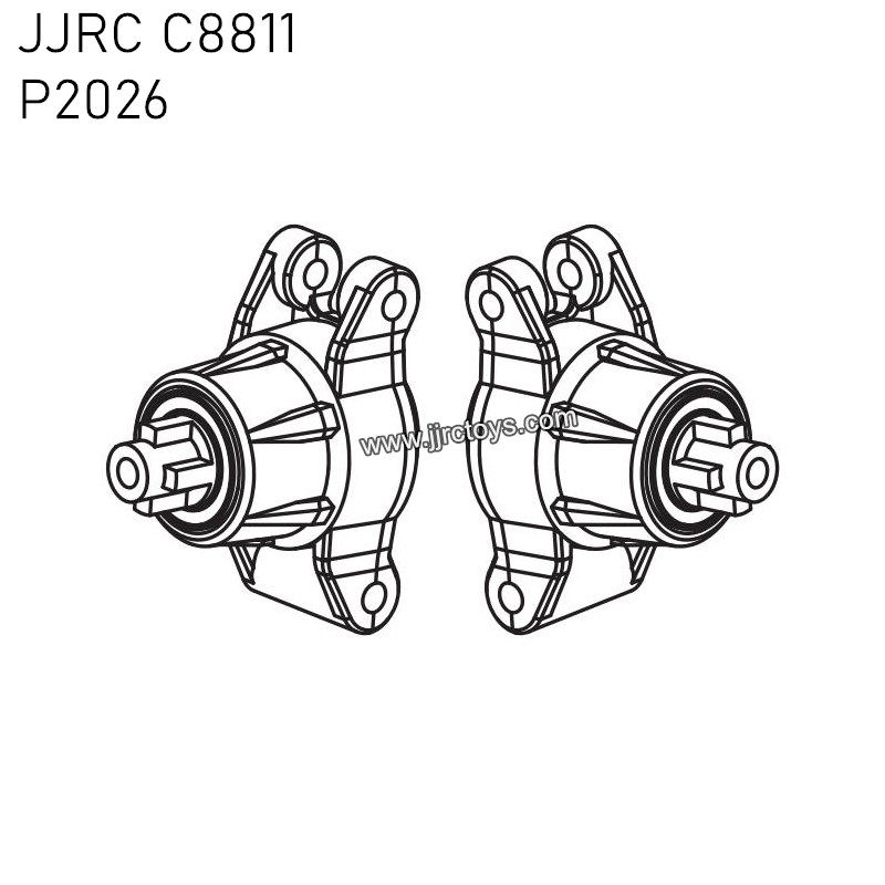 JJRC C8811 Parts Rear Hubs Assembly P2026 JJRC C8811 Parts Rear Hubs Assembly P2026