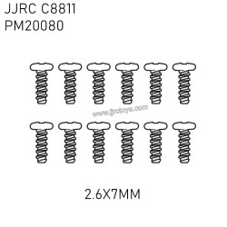 JJRC C8811 RC Crawler Parts Round head flat tail screws (2.6X7MM) PM20080