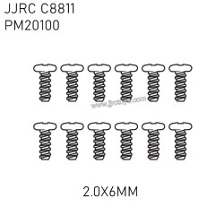 JJRC C8811 RC Crawler Parts Round head flat tail screws (2.0X6MM) PM20100
