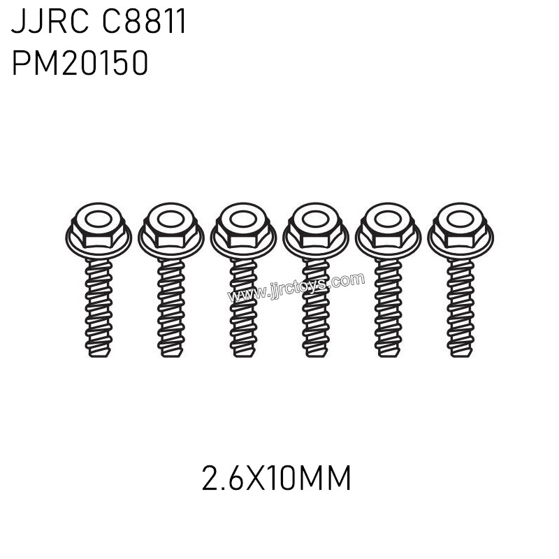 JJRC C8811 RC Crawler Parts (2.6X10MM) Anti-slip screws PM20150 JJRC C8811 RC Crawler Parts (2.6X10MM) Anti-slip screws PM20150
