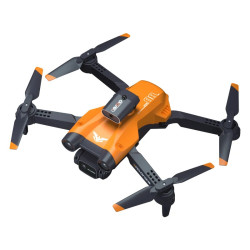 JJRC H106B RC Drone with 4K ESC Dual HD Camera aircraft orange