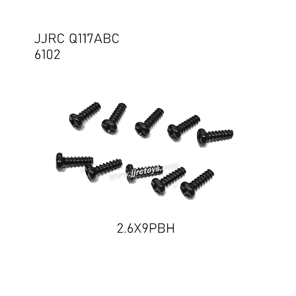 JJRC Q117A/B/C Parts Screw 2.6X9PBH 6102 JJRC Q117A/B/C Parts Screw 2.6X9PBH 6102