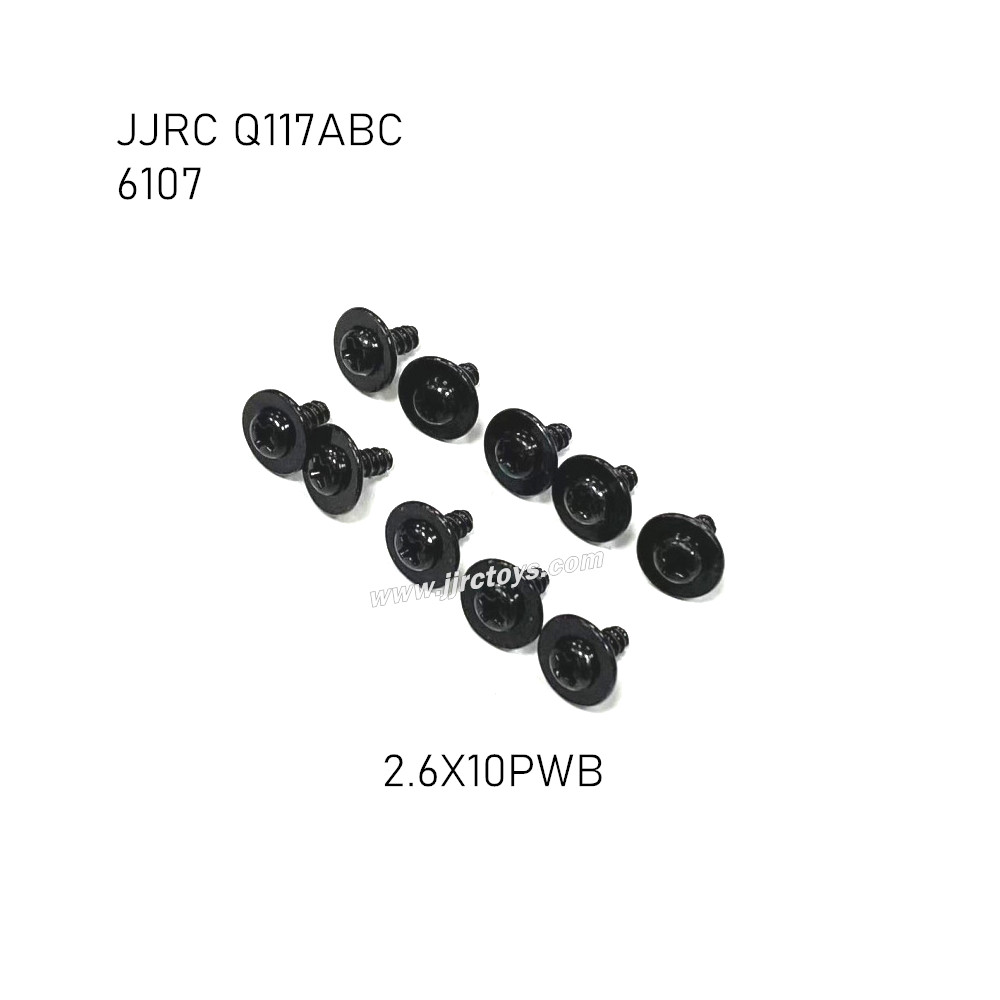 JJRC Q117A/B/C RC Truck Parts Screw 2.6X10PWB 6107 JJRC Q117A/B/C RC Truck Parts Screw 2.6X10PWB 6107