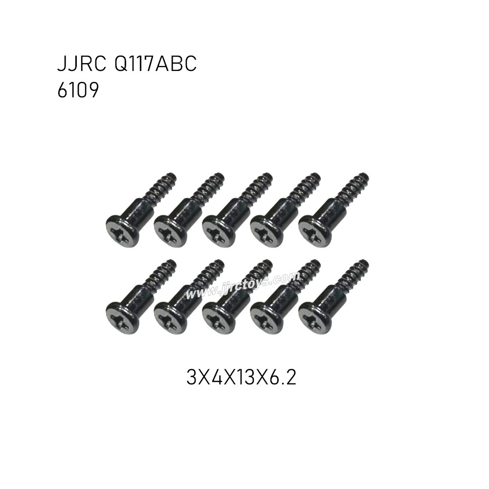 JJRC Q117A/B/C RC Truck Parts Screw 3X4X13X6.2 6109 JJRC Q117A/B/C RC Truck Parts Screw 3X4X13X6.2 6109