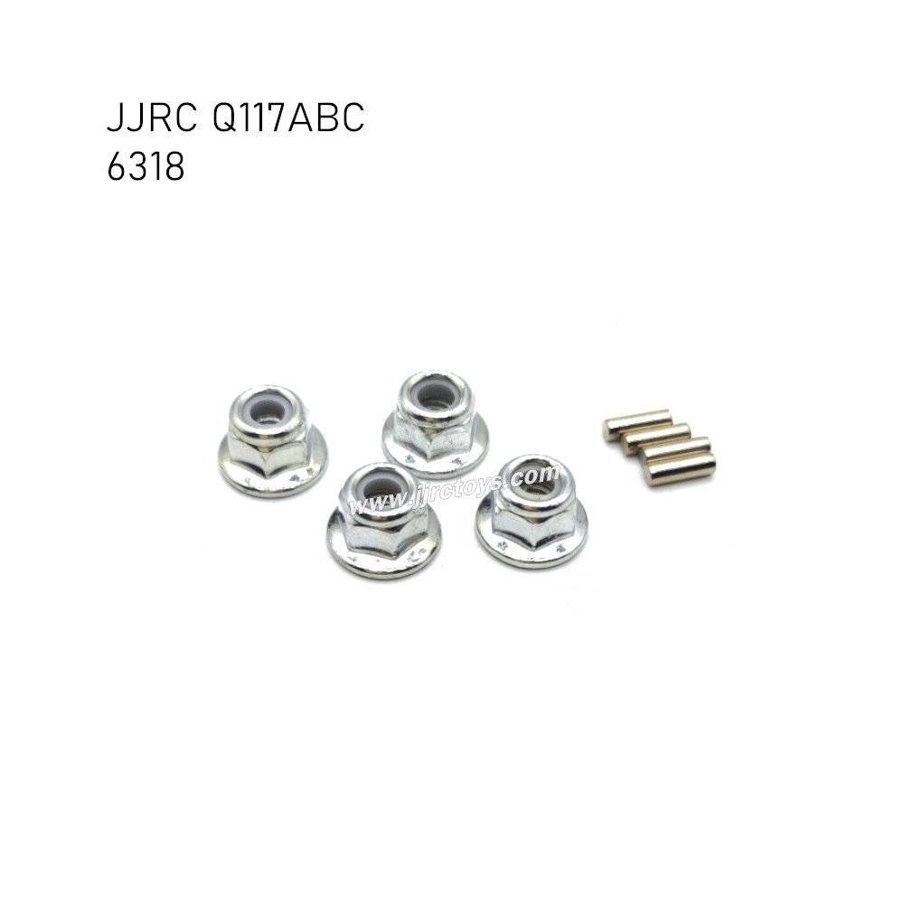 JJRC Q117A/B/C RC Truck Parts M4 Locknut 6318 JJRC Q117A/B/C RC Truck Parts M4 Locknut 6318