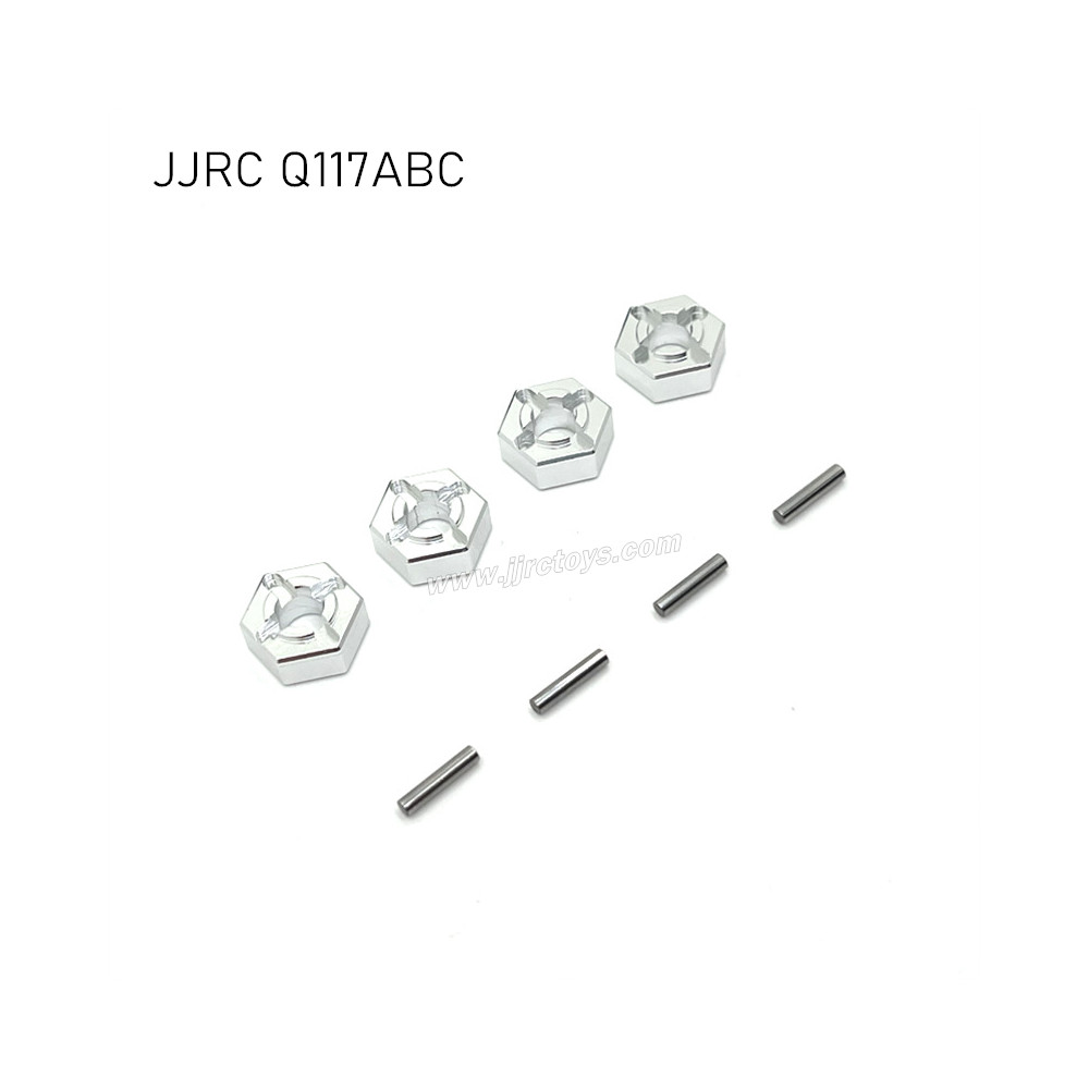 JJRC Q117A/B/C Upgrade Parts Metal Wheel Hex White JJRC Q117A/B/C Upgrade Parts Metal Wheel Hex White