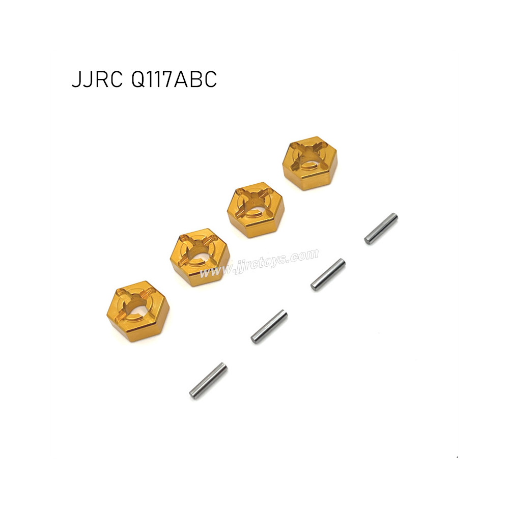 JJRC Q117A/B/C Upgrade Parts Metal Wheel Hex Yellow JJRC Q117A/B/C Upgrade Parts Metal Wheel Hex Yellow