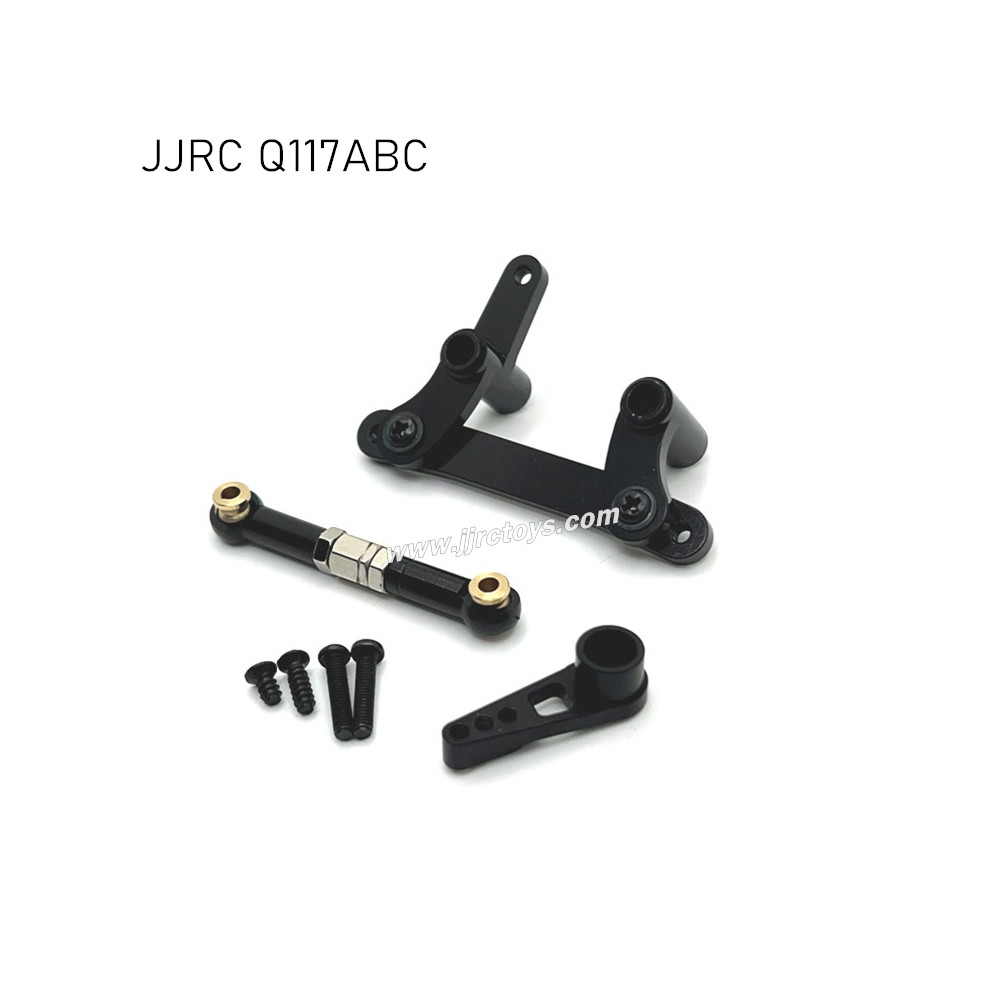JJRC Q117A/B/C Upgrades Metal Steering Kit , Servo Rod and Servo Arm Black JJRC Q117A/B/C Upgrades Metal Steering Kit , Servo Rod and Servo Arm Black