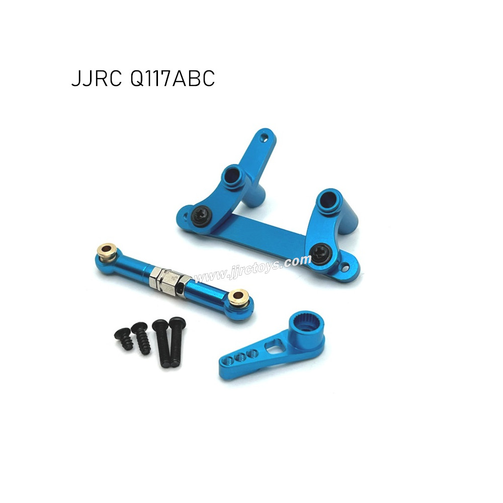 JJRC Q117A/B/C Upgrades Metal Steering Kit , Servo Rod and Servo Arm Blue JJRC Q117A/B/C Upgrades Metal Steering Kit , Servo Rod and Servo Arm Blue