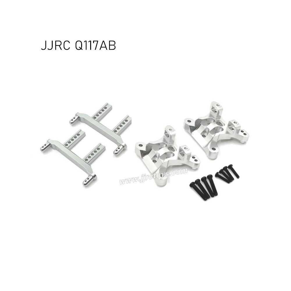 JJRC Q117A/B Upgrades Metal Car Shell Bracket and Shock Tower Silver JJRC Q117A/B Upgrades Metal Car Shell Bracket and Shock Tower Silver