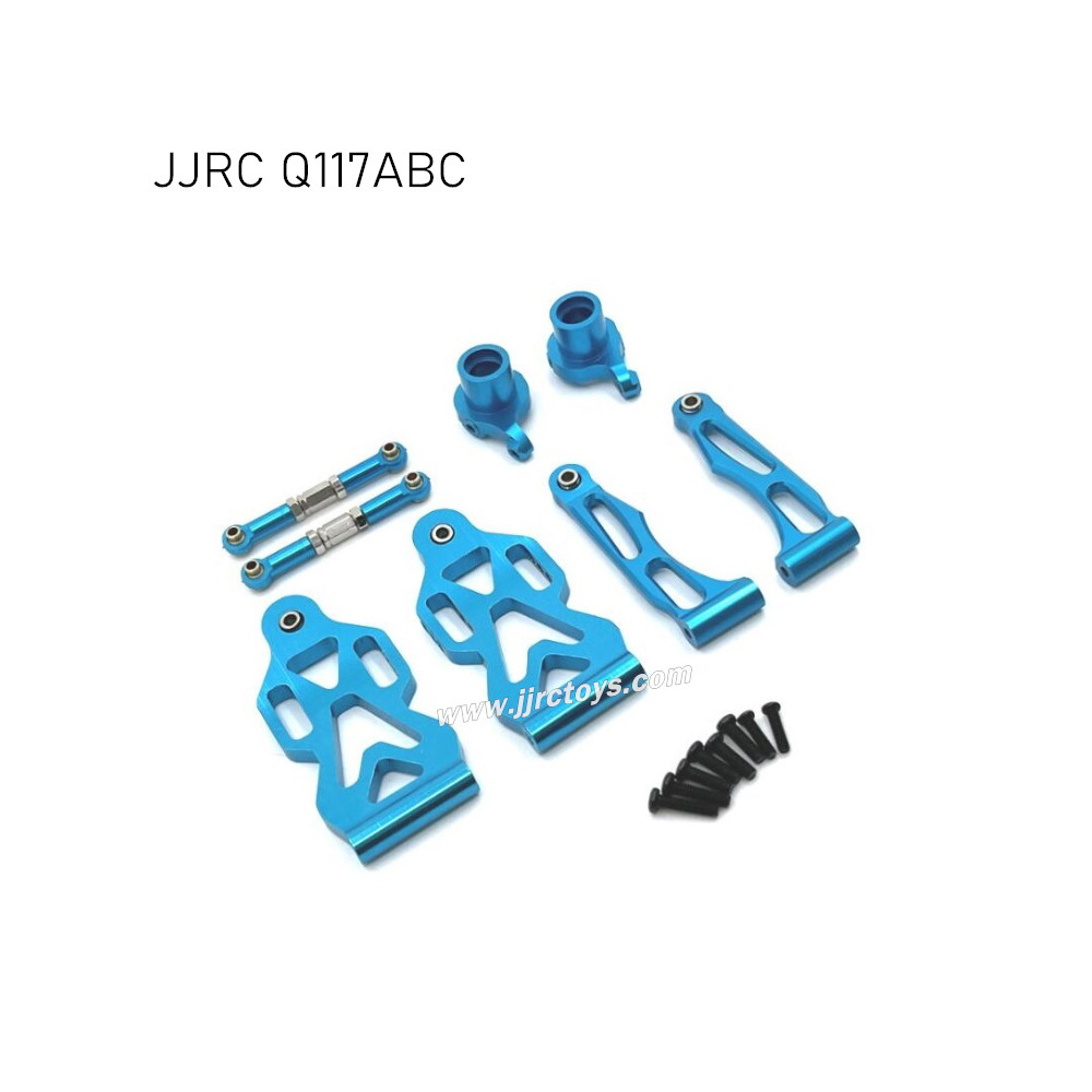 JJRC Q117A/B/C Upgrades Front steering tie rods, Front steering cups and Front suspension arm kit Blue JJRC Q117A/B/C Upgrades Front steering tie rods, Front steering cups and Front suspension arm kit Blue