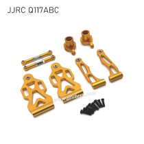 JJRC Q117A/B/C Upgrades Front steering tie rods, Front steering cups and Front suspension arm kit Yellow