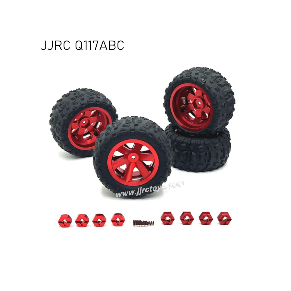 JJRC Q117A/B/C Upgrades Metal Wheels Red JJRC Q117A/B/C Upgrades Metal Wheels Red