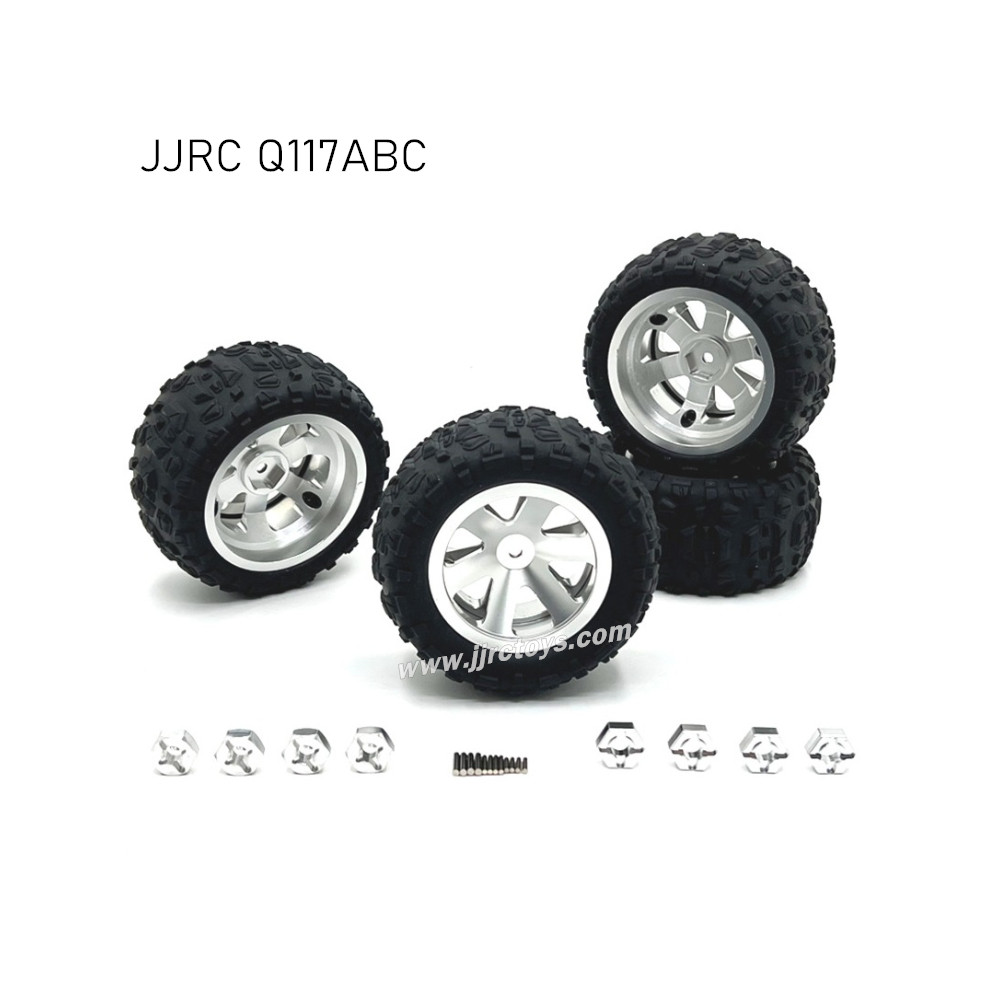 JJRC Q117A/B/C Upgrades Metal Wheels Silver JJRC Q117A/B/C Upgrades Metal Wheels Silver