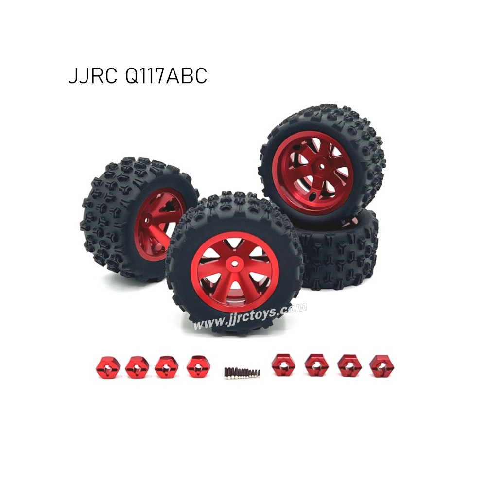 JJRC Q117A/B/C Upgrades Metal Tire Red JJRC Q117A/B/C Upgrades Metal Tire Red
