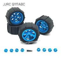 JJRC Q117A/B/C Upgrades Metal Beach Tires Blue