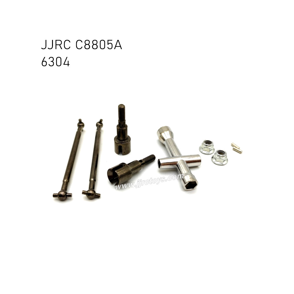 JJRC C8805A RC Car Parts Upgrade Metal Rear Drive Shaft Kit 6304 JJRC C8805A RC Car Parts Upgrade Metal Rear Drive Shaft Kit 6304