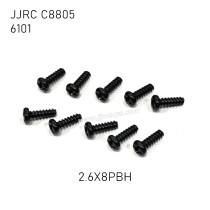 JJRC C8805 1/16 RC Vehicle Parts Screw 2.6X8mm 6101