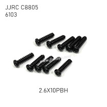 JJRC C8805 1/16 RC Vehicle Parts Screw 2.6X10mm 6103