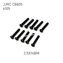 JJRC C8805 1/16 RC Vehicle Parts Screw 2.5X14mm 6105