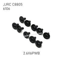 JJRC C8805 1/16 RC Vehicle Parts Screw 2.6X6mm 6106