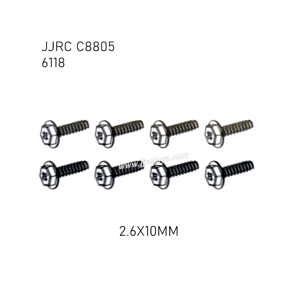 JJRC C8805 Parts Flange Screw 2.6X10mm 6118