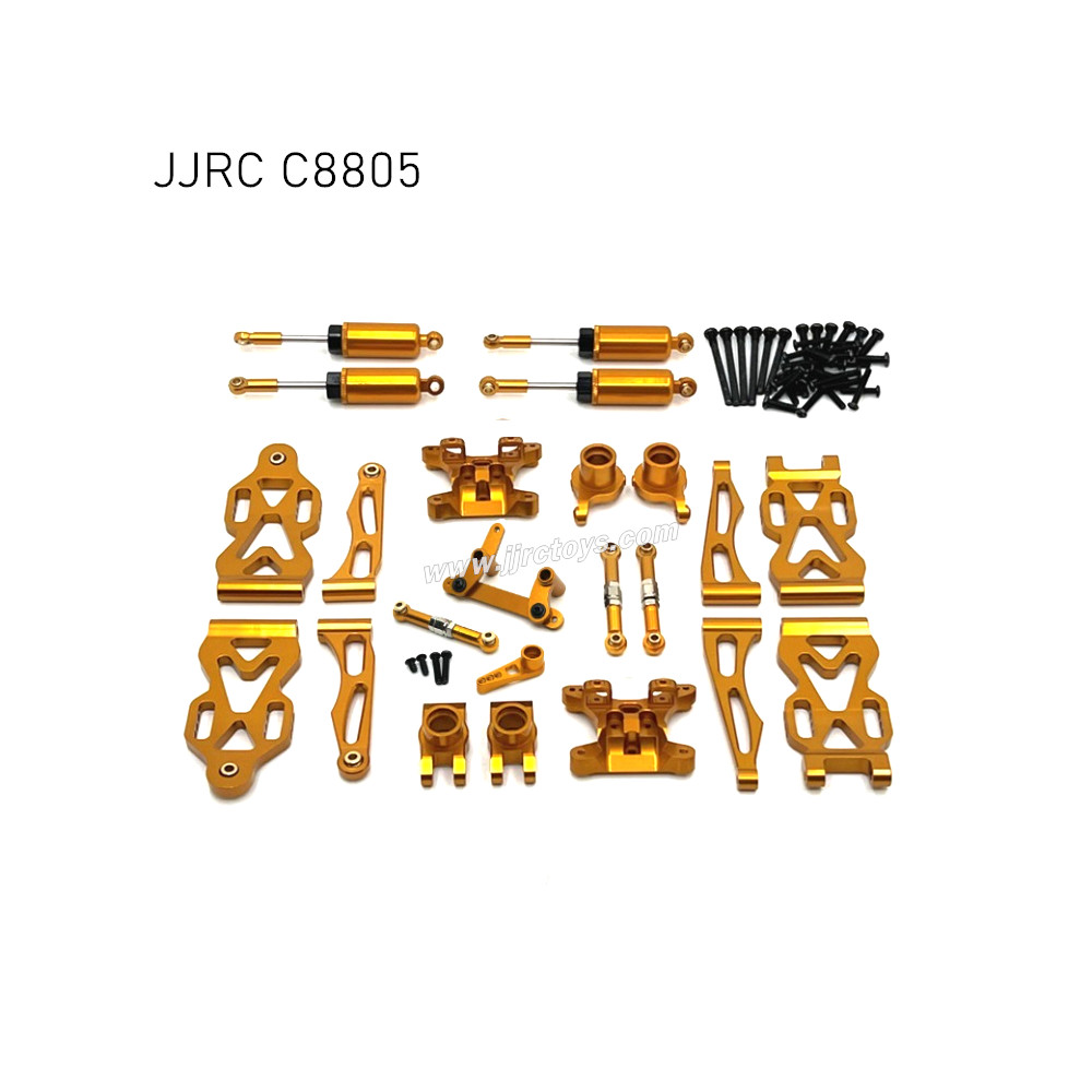 JJRC C8805 RC Car Upgrades Metal Modification Kit Yellow JJRC C8805 RC Car Upgrades Metal Modification Kit Yellow