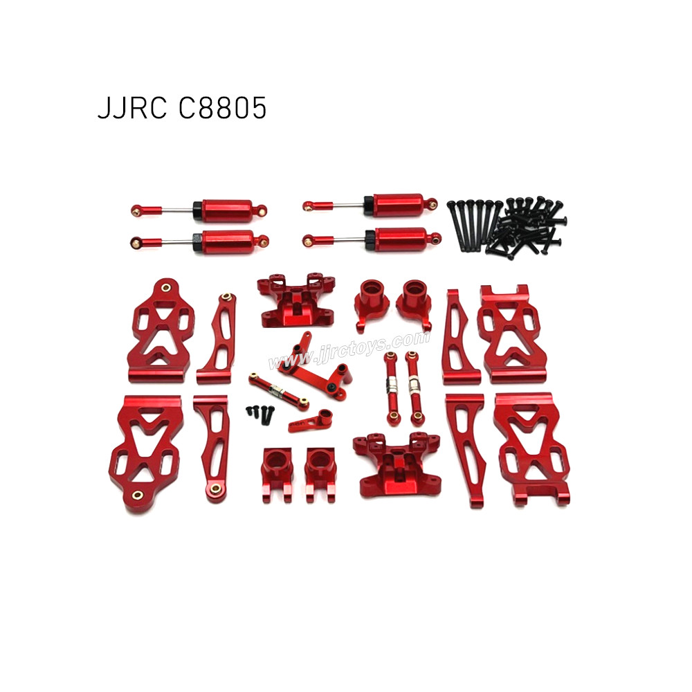 JJRC C8805 RC Car Upgrades Metal Modification Kit Red JJRC C8805 RC Car Upgrades Metal Modification Kit Red