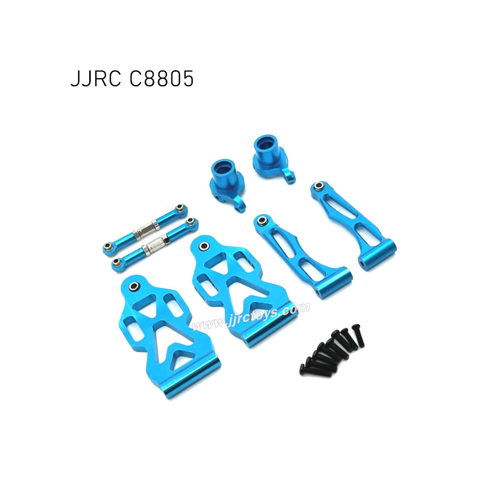 JJRC C8805 Upgrades Metal Front Steering Cup, Steering Rod and Front Swimg Arm Kit blue JJRC C8805 Upgrades Metal Front Steering Cup, Steering Rod and Front Swimg Arm Kit blue