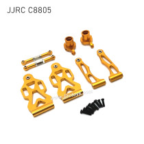 JJRC C8805 Upgrades Metal Front Steering Cup, Steering Rod and Front Swimg Arm Kit yellow