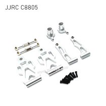 JJRC C8805 Upgrades Metal Front Steering Cup, Steering Rod and Front Swimg Arm Kit Silver