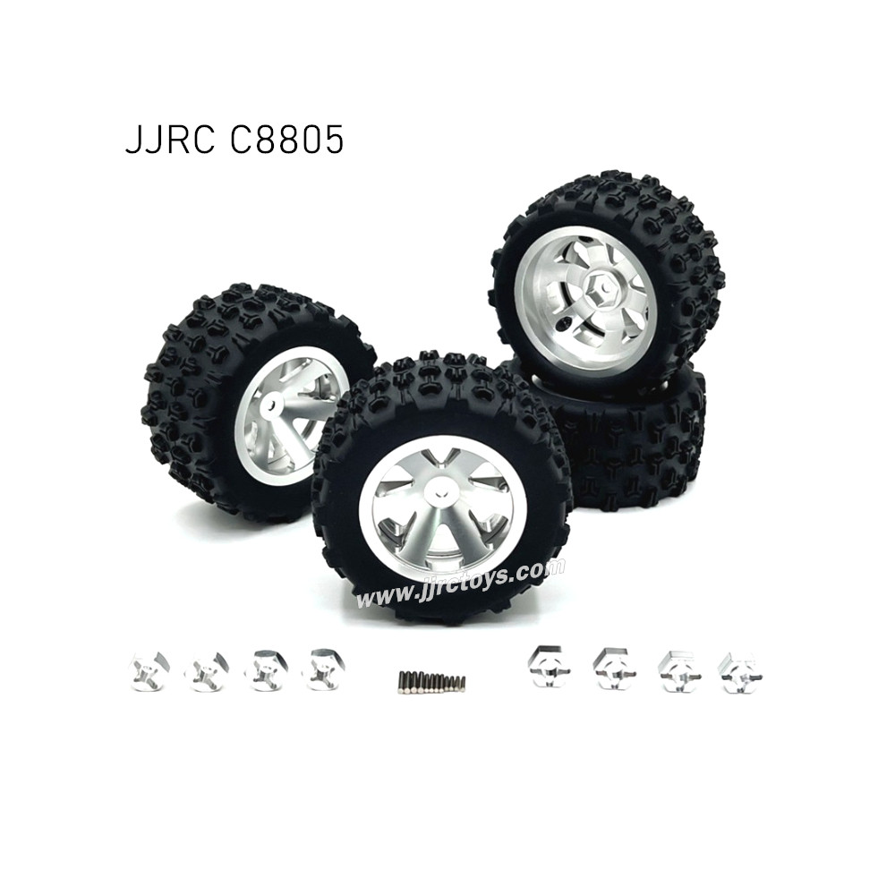 JJRC C8805 Upgrades Metal Tires silver JJRC C8805 Upgrades Metal Tires silver