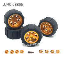 JJRC C8805 Upgrades Metal Beach Tires yellow