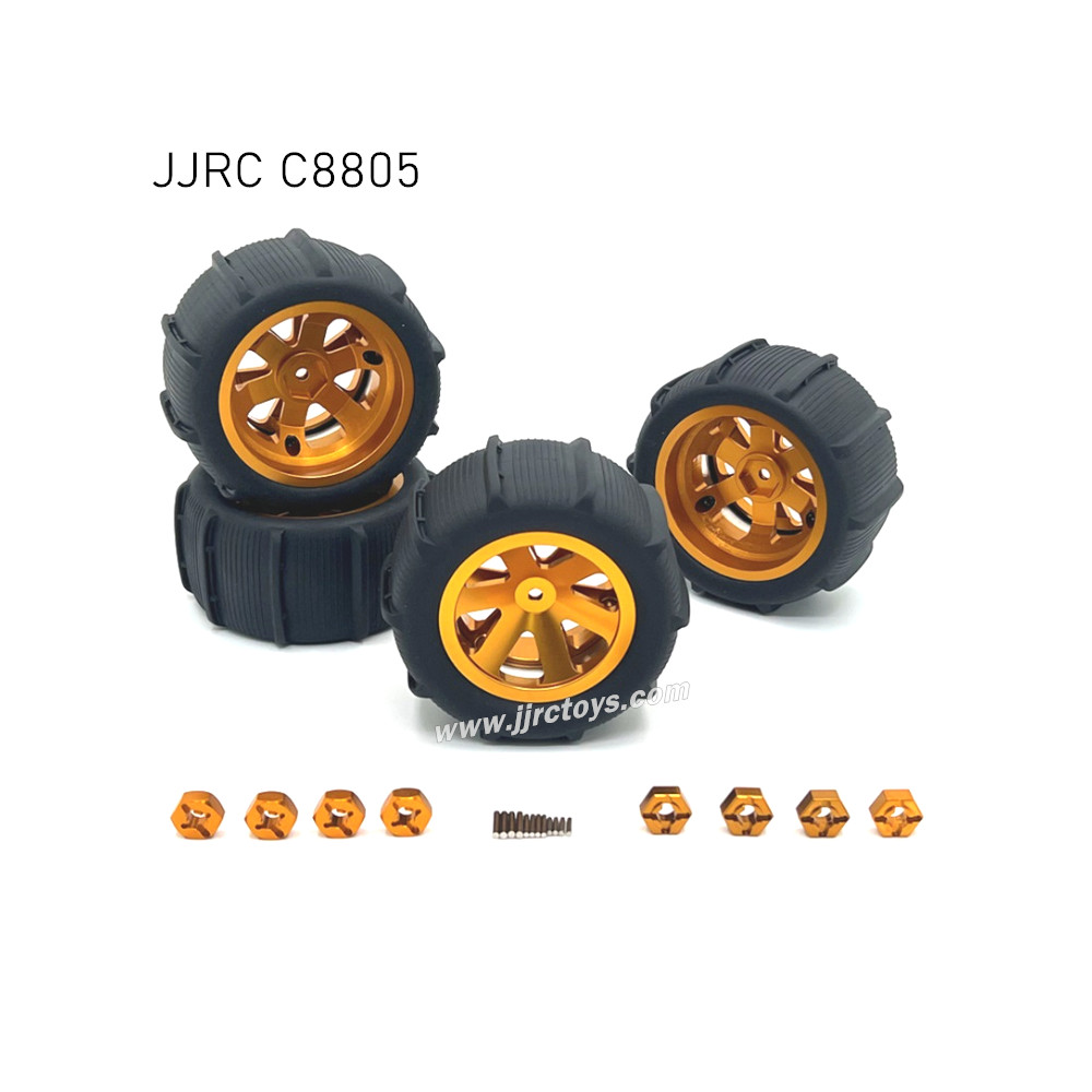 JJRC C8805 Upgrades Metal Beach Tires yellow JJRC C8805 Upgrades Metal Beach Tires yellow