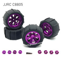 JJRC C8805 Upgrades Metal Beach Tires purple