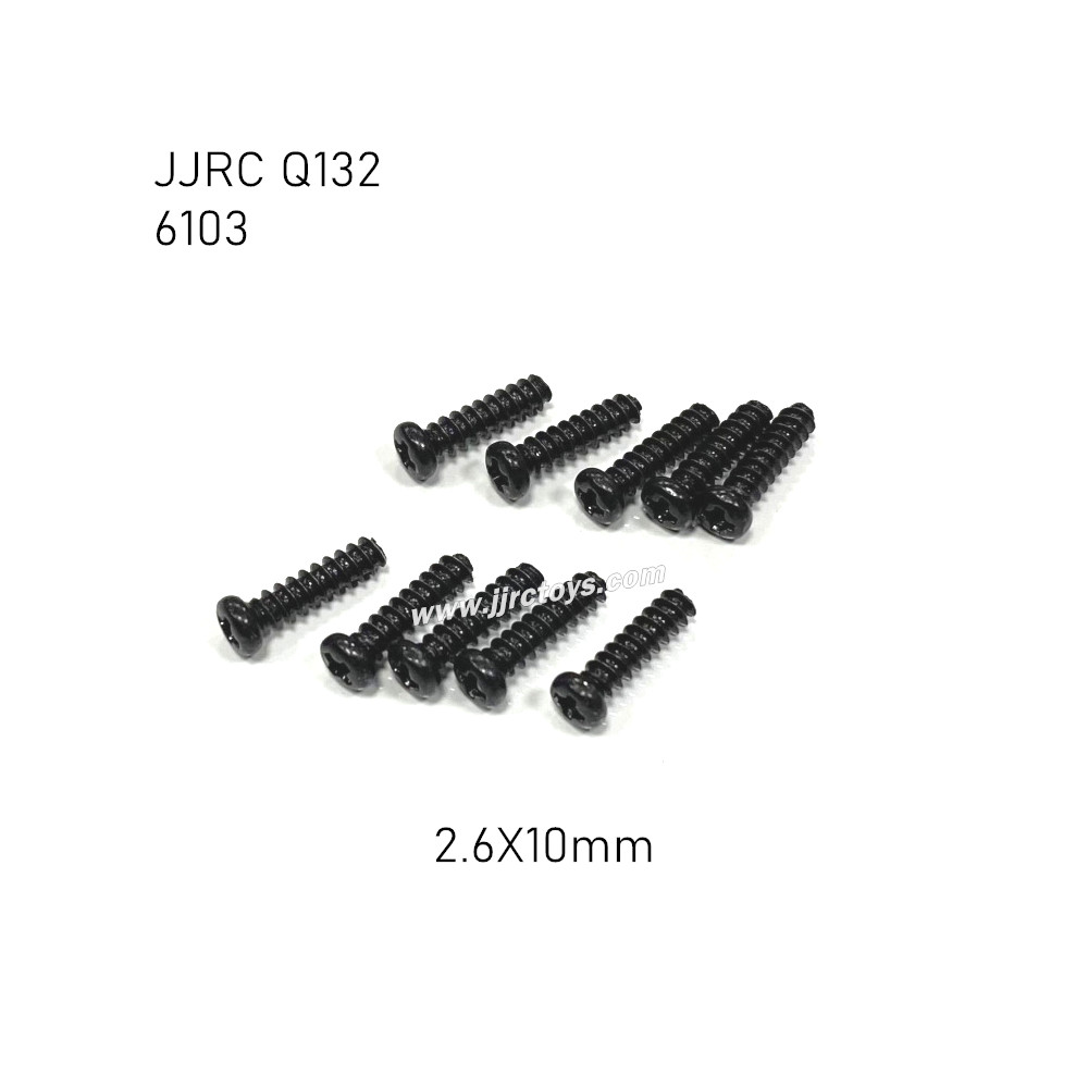 JJRC Q132-A Q132-B Q132-C Parts Screw 2.6X10mm 6103 JJRC Q132-A Q132-B Q132-C Parts Screw 2.6X10mm 6103