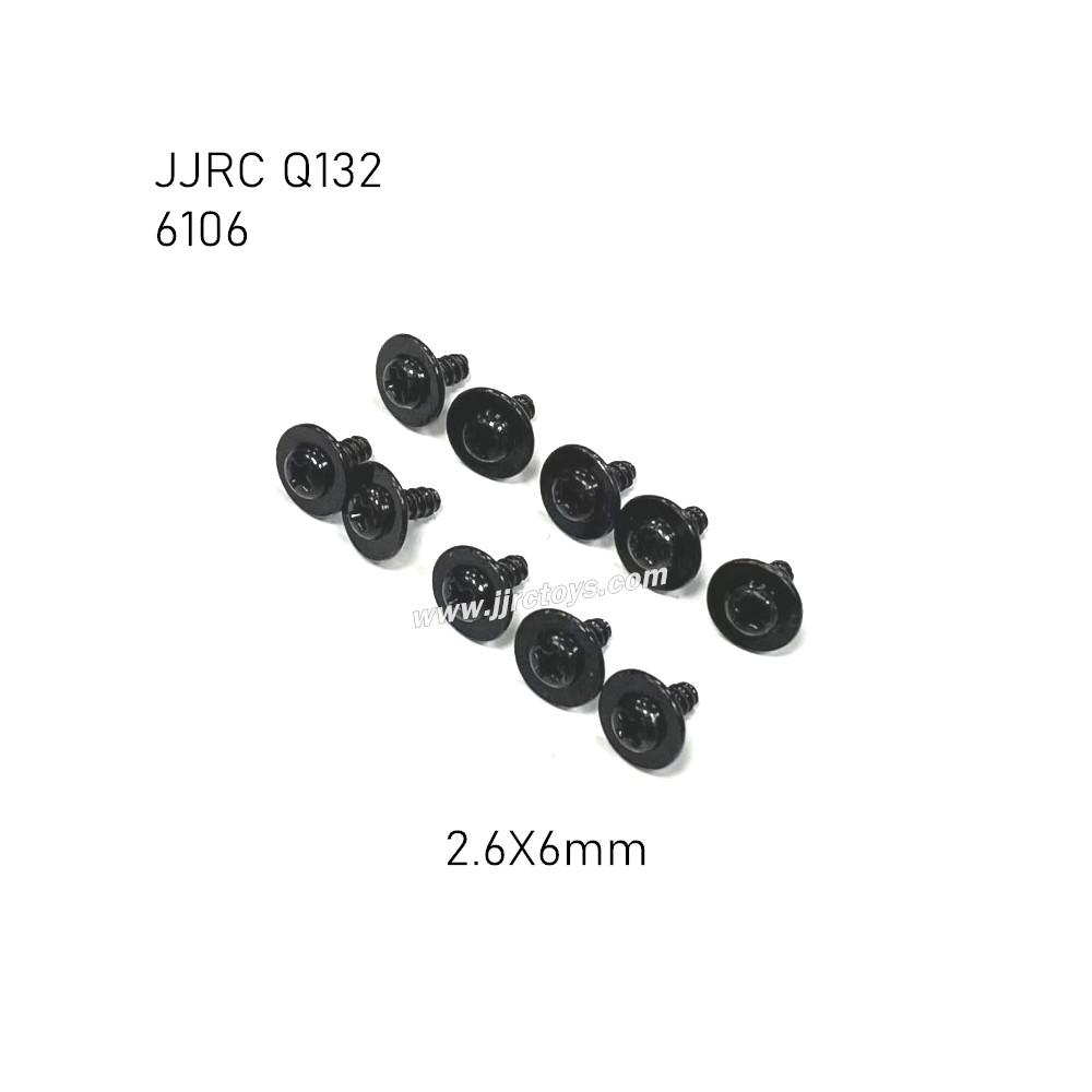 JJRC Q132-A Q132-B Q132-C Parts Screw 2.6X6mm 6106 JJRC Q132-A Q132-B Q132-C Parts Screw 2.6X6mm 6106