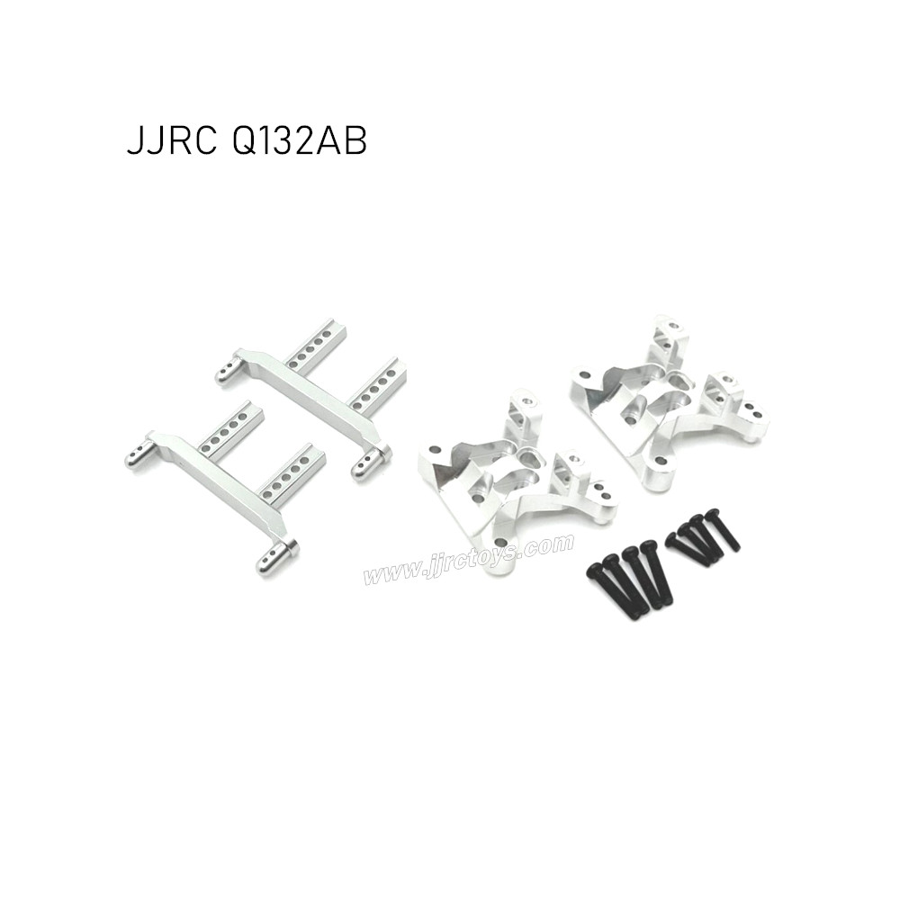 JJRC Q132A/B Upgrades Metal Car Shell Bracket and Shock Tower silver JJRC Q132A/B Upgrades Metal Car Shell Bracket and Shock Tower silver