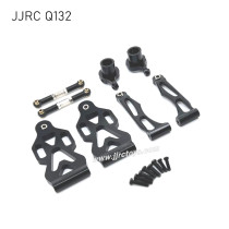 JJRC Q132-A Q132-B Q132-C Upgrades Metal Front Steering Cup, Steering Rod and Front Swimg Arm Kit black