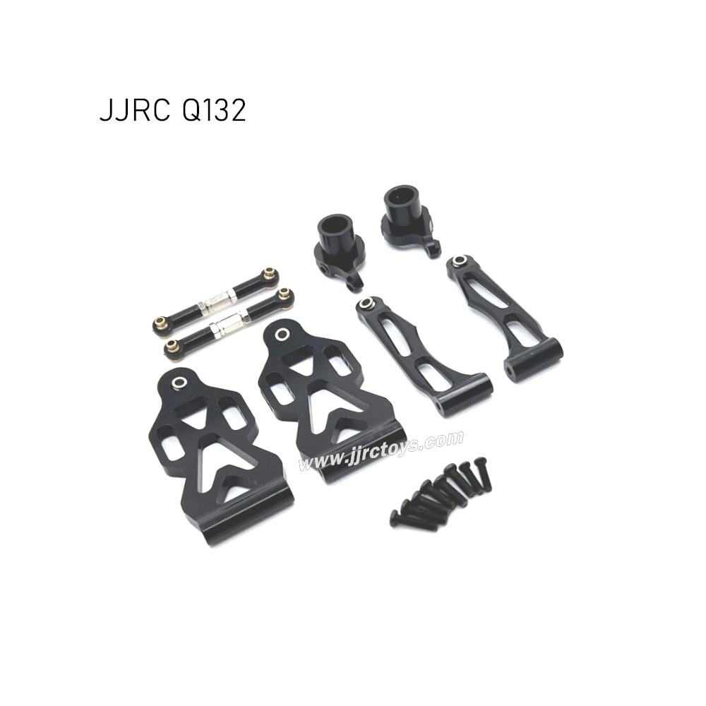 JJRC Q132-A Q132-B Q132-C Upgrades Metal Front Steering Cup, Steering Rod and Front Swimg Arm Kit black JJRC Q132-A Q132-B Q132-C Upgrades Metal Front Steering Cup, Steering Rod and Front Swimg Arm Kit black