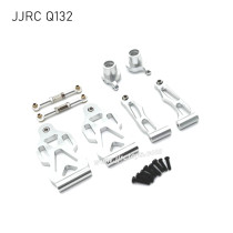 JJRC Q132-A Q132-B Q132-C Upgrades Metal Front Steering Cup, Steering Rod and Front Swimg Arm Kit silver