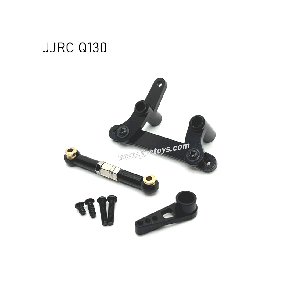 JJRC Q130AB RC Car Upgrade Parts Metal Steering Kit, Servo Rod and Servo Arm black JJRC Q130AB RC Car Upgrade Parts Metal Steering Kit, Servo Rod and Servo Arm black