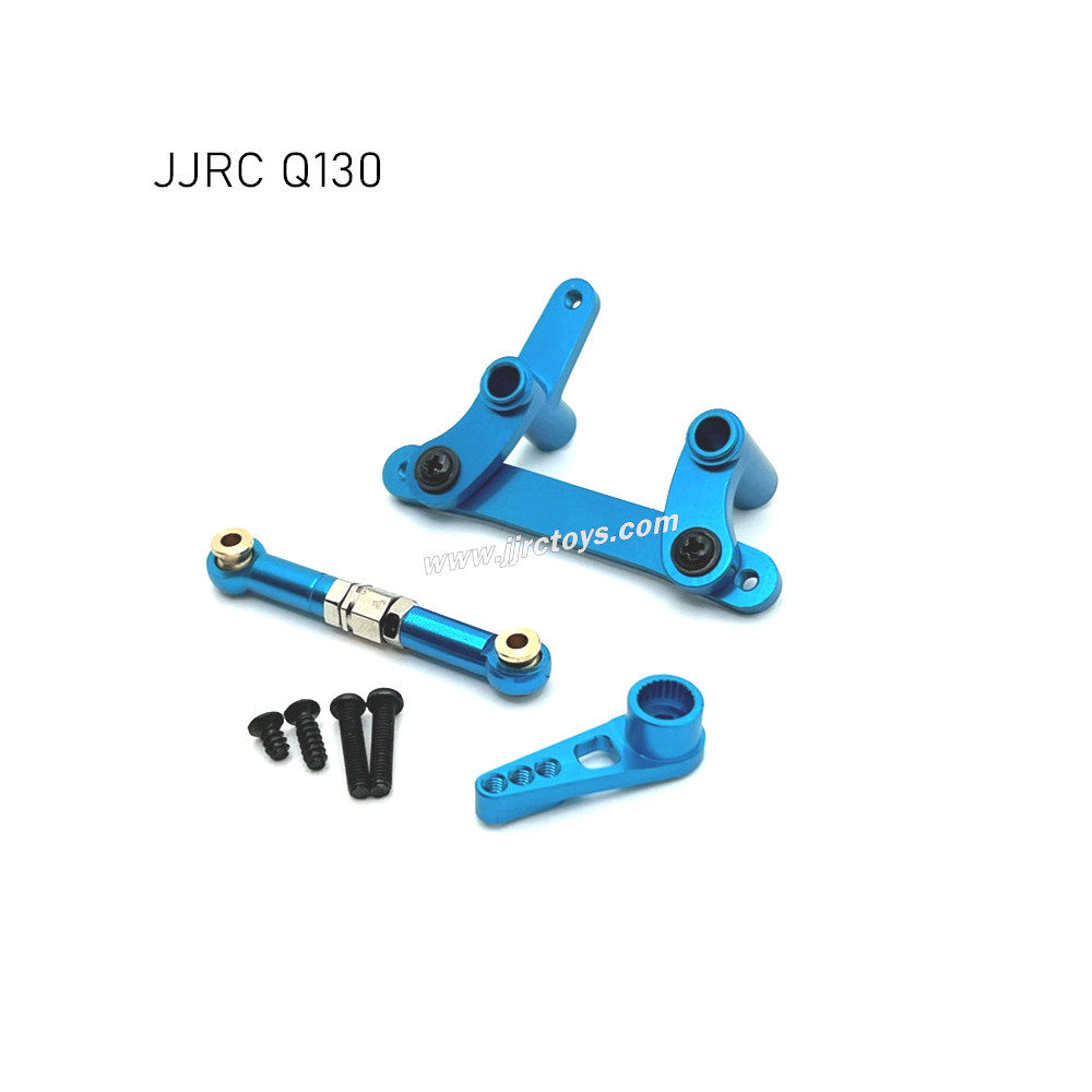 JJRC Q130AB RC Car Upgrade Parts Metal Steering Kit, Servo Rod and Servo Arm blue JJRC Q130AB RC Car Upgrade Parts Metal Steering Kit, Servo Rod and Servo Arm blue