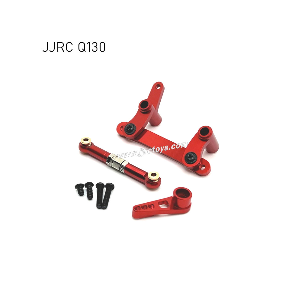 JJRC Q130AB RC Car Upgrade Parts Metal Steering Kit, Servo Rod and Servo Arm red JJRC Q130AB RC Car Upgrade Parts Metal Steering Kit, Servo Rod and Servo Arm red