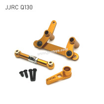 JJRC Q130AB RC Car Upgrade Parts Metal Steering Kit, Servo Rod and Servo Arm yellow