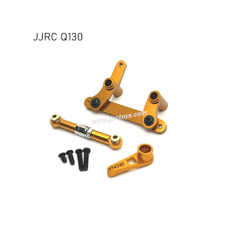 JJRC Q130AB RC Car Upgrade Parts Metal Steering Kit, Servo Rod and Servo Arm yellow JJRC Q130AB RC Car Upgrade Parts Metal Steering Kit, Servo Rod and Servo Arm yellow